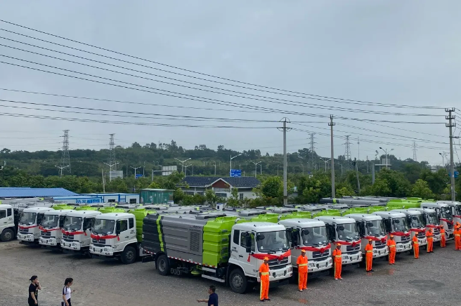 15天！盈峰環(huán)境快速響應(yīng)客戶需求，順利交付約3000萬元環(huán)衛(wèi)裝備
