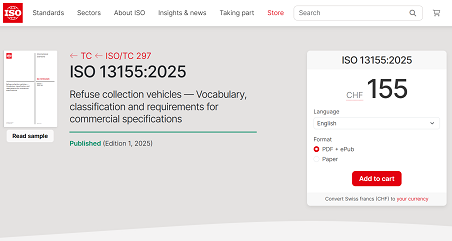 歷史性突破 | 盈峰環(huán)境主導(dǎo)！首個由中國企業(yè)牽頭編制的環(huán)衛(wèi)裝備ISO國際標(biāo)準(zhǔn)正式發(fā)布！